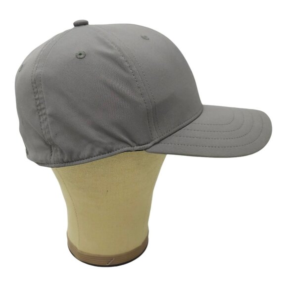Adidas Golf Cap Stretch Fitted S/M Baseball Tennis Gray Hat Tonal Stripe - Picture 11 of 13